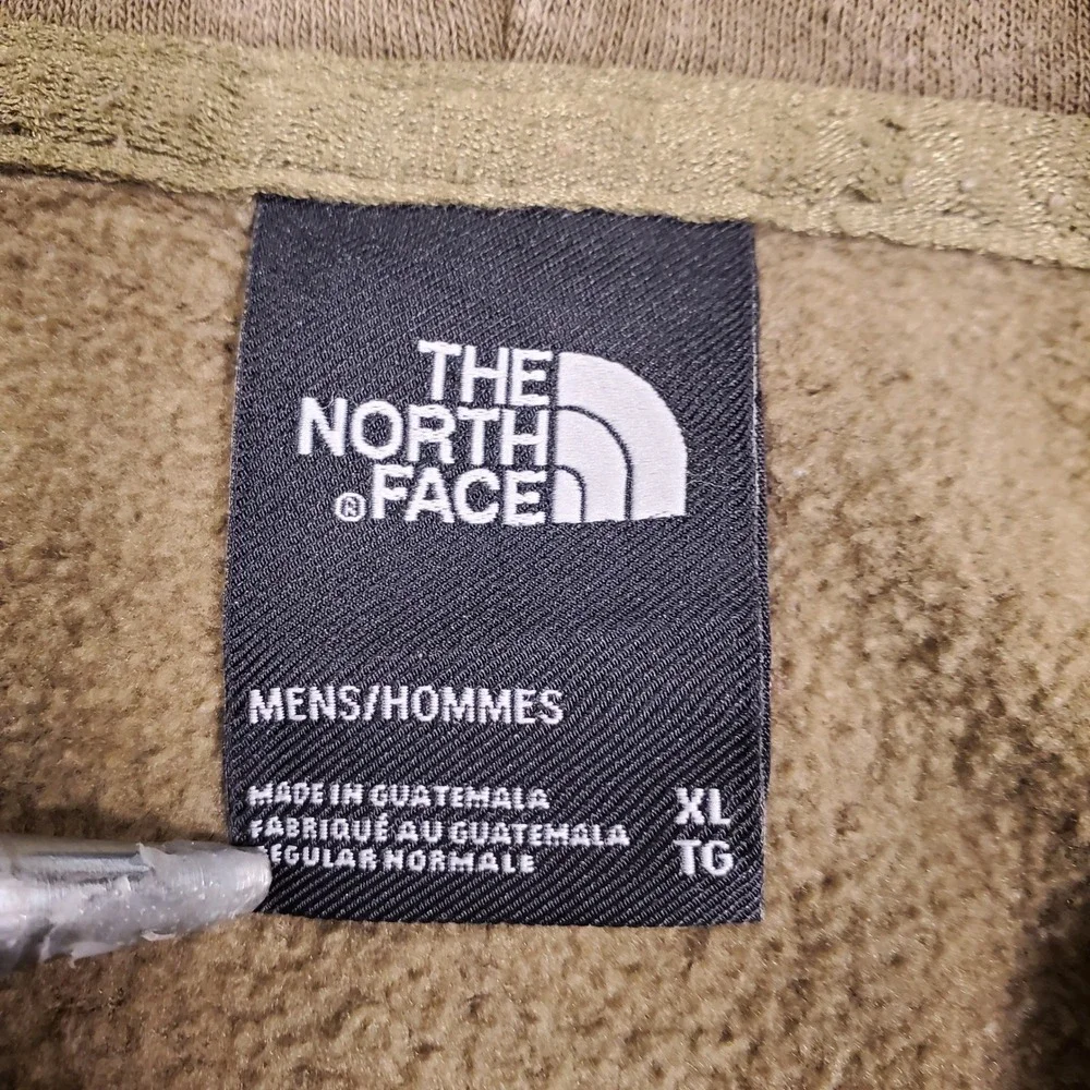The North Face Mens XL Olive Green Box Logo Never Stop Exploring Hoodie Pullover